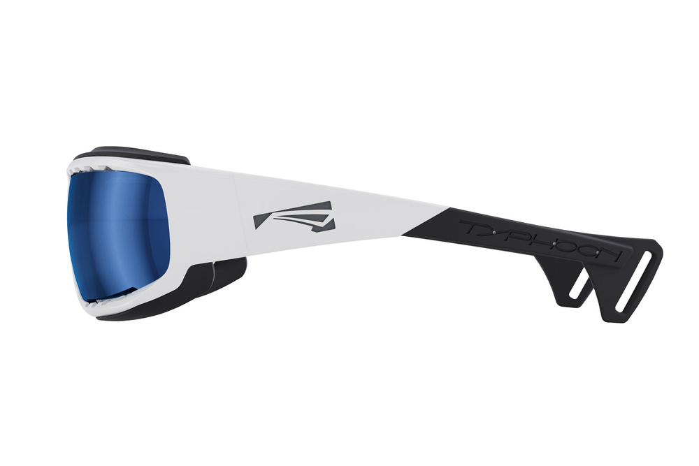 Спортивные очки LiP Typhoon / Gloss White - Black / Zeiss / PA Polarized / Gun Blue Lens
