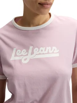 Футболка женская LEE RINGER TEE SOFT MAUVE