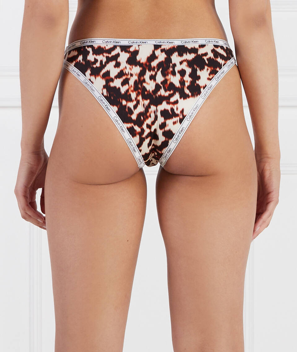 трусики бикини Calvin Klein Swimwear - бежевый(KW0KW01855)