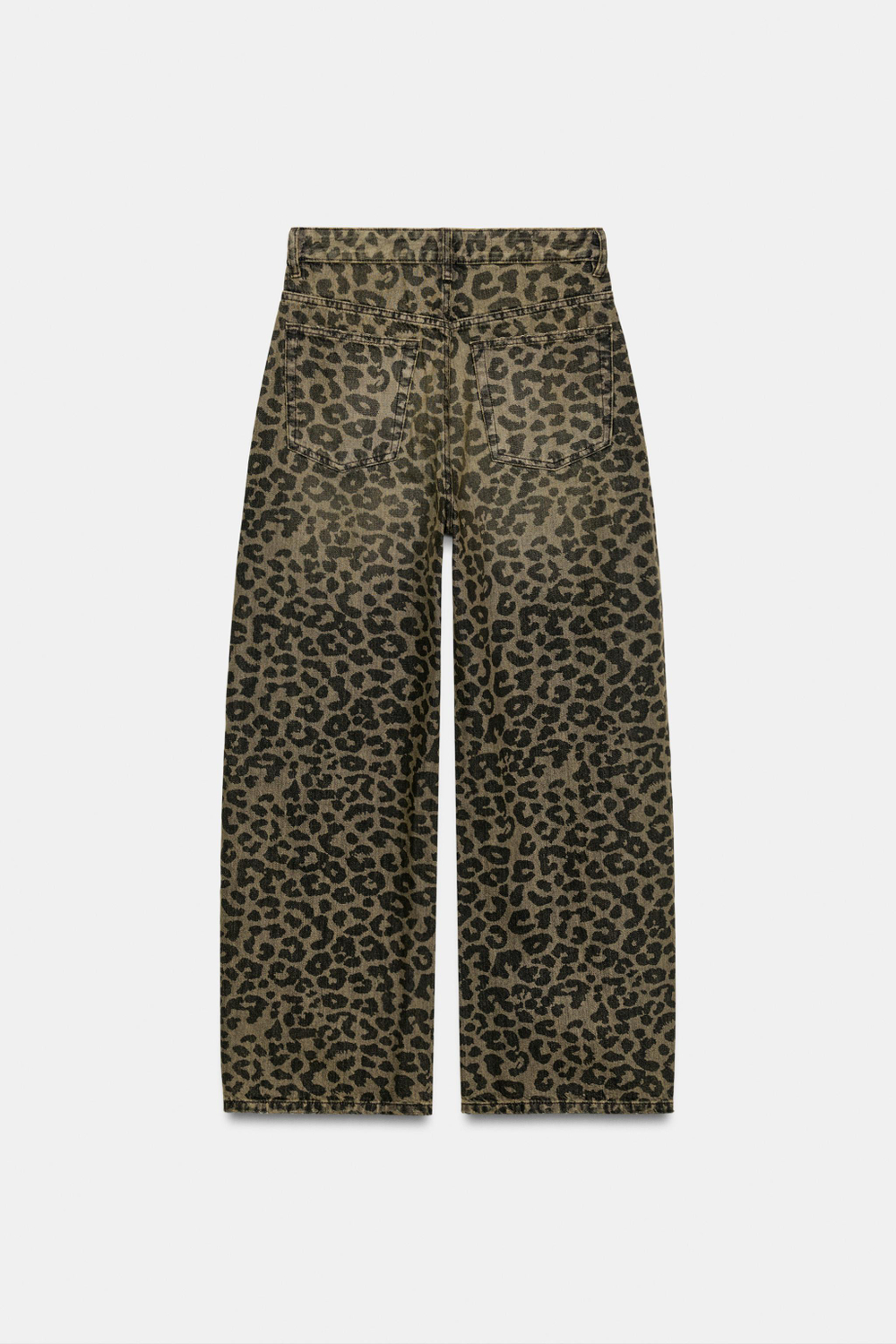 ДЖИНСЫ TRF BAGGY С АНИМАЛИСТИЧЕСКИМ ПРИНТОМ — ZARA