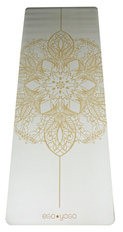 Каучуковый коврик для йоги Mandala White с разметкой 185*68*0,4 см