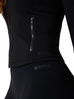 Женская теннисная толстовка Bj_rn Borg Alice Soft Zip Midlayer - black beauty