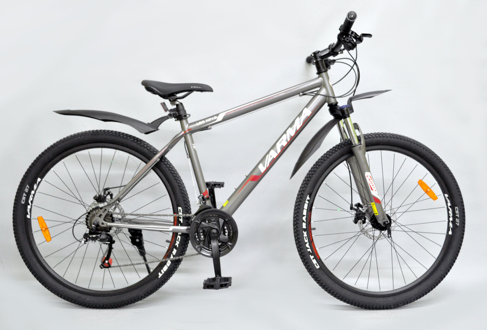 Вело 27.5" Varma Leo H71D р.18" серо-зеленый 21ск.