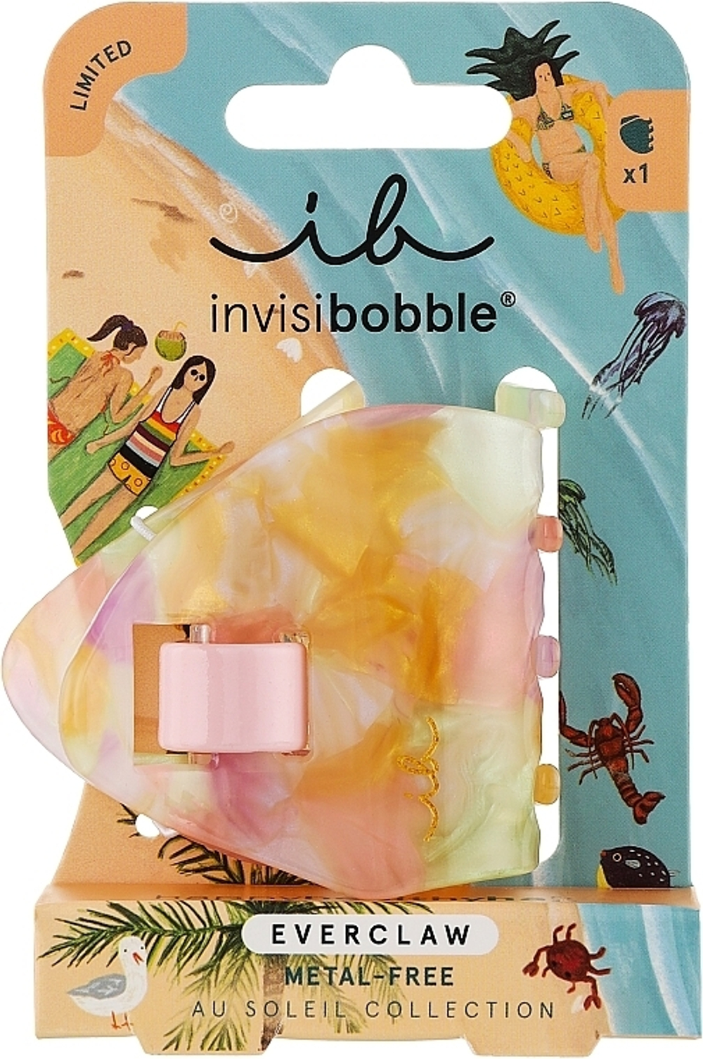 Заколка-крабик для волос invisibobble EVERCLAW Au Soleil Summer Glow