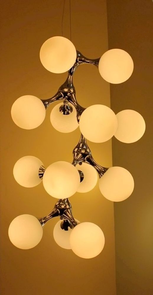 люстра Next DNA Glass Ceiling Lamp  5 белая