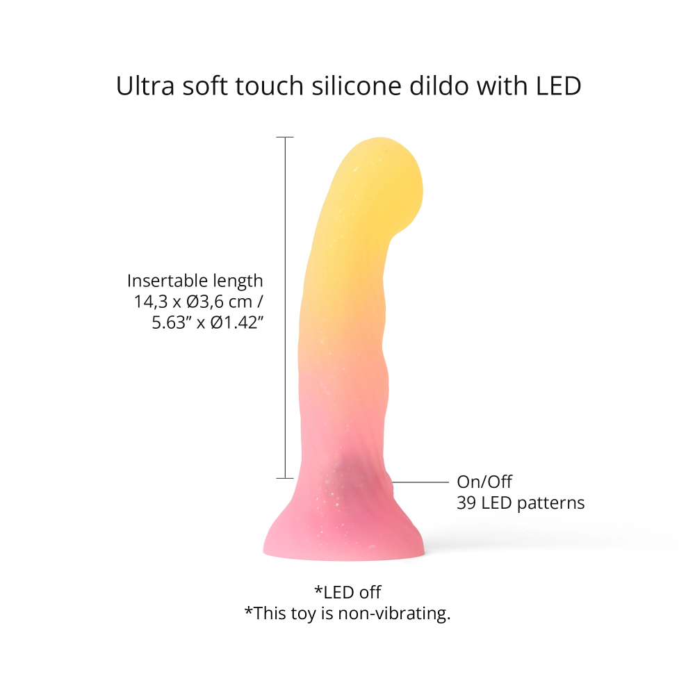 Love to Love Dildo LED Sugar Bomb - Фаллоимитатор с подсветкой