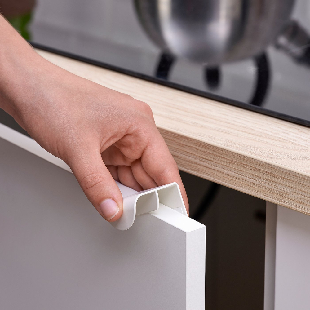 IKEA DRAGSMARK  (ИКЕА ДРАГСМАРК)  -  Ручка зажимная - белая 40 мм