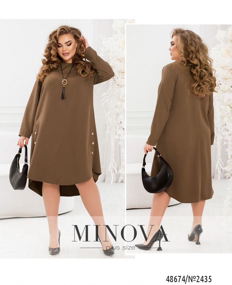 Платье 2435-мокко Minova Платье 2435-мокко Minova