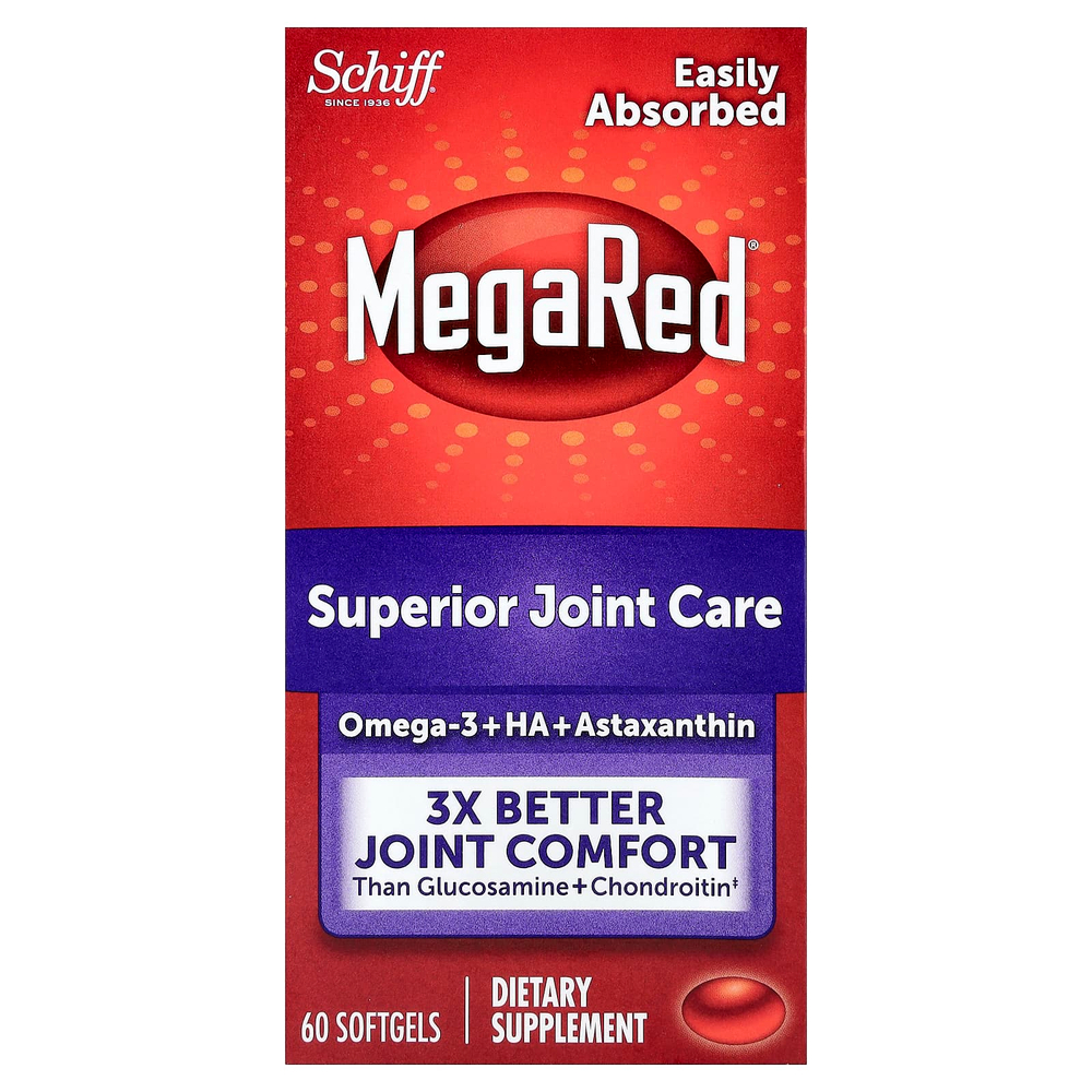 Schiff, MegaRed®, превосходная добавка для здоровья суставов, 60 капсул