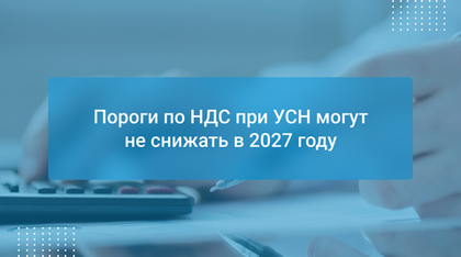 Пороги по НДС при УСН могут не снижать в 2027 году