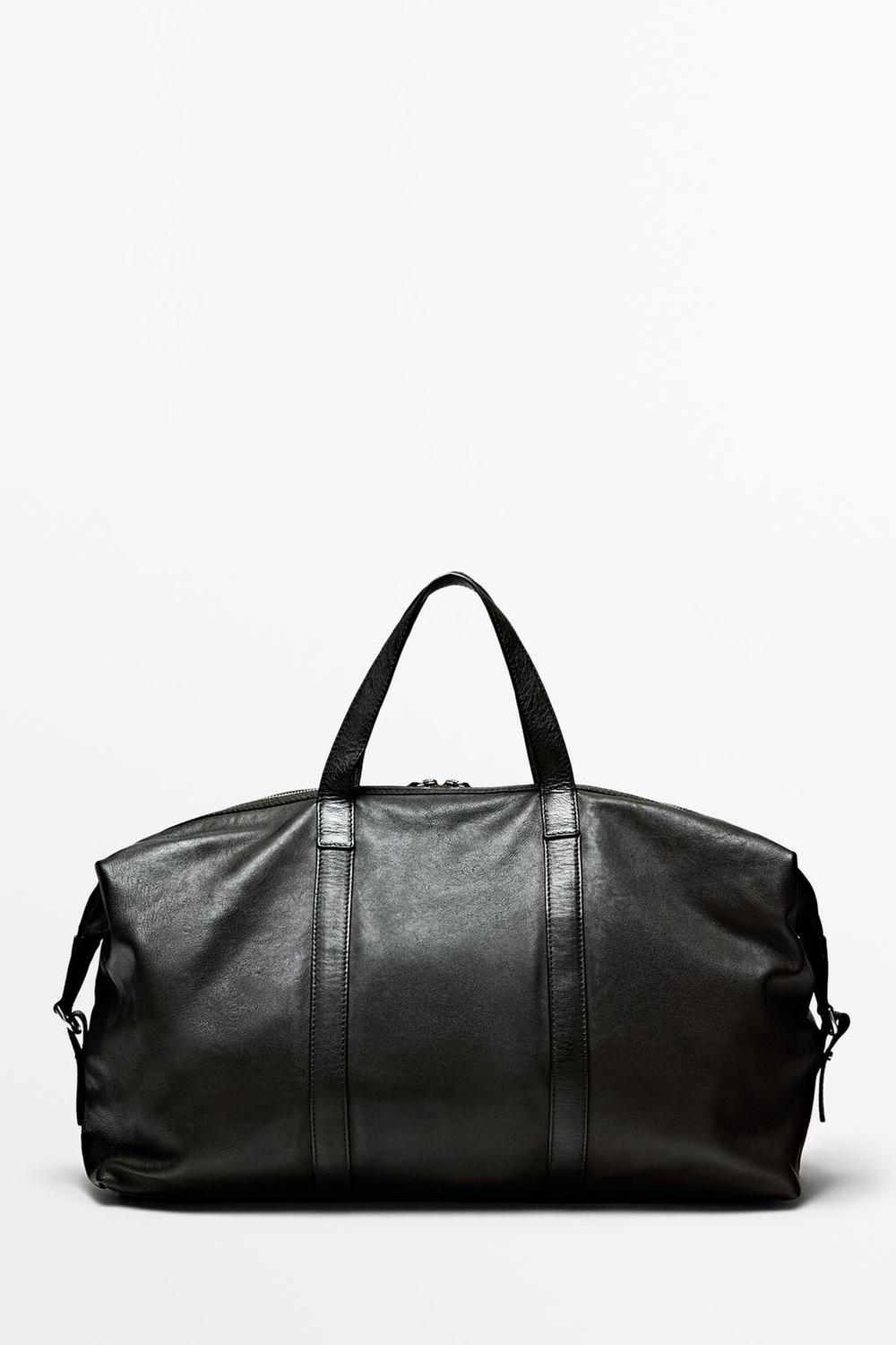 Massimo Dutti Спортивная сумка из кожи наппа, хаки