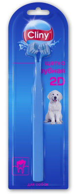 Cliny Щетка зубная 2D для кошек и собак