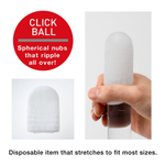 Карманный мастурбатор CLICK BALL (Цвет: прозрачный)