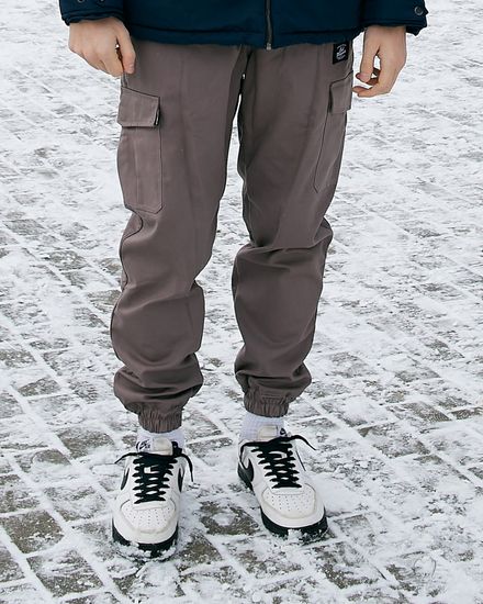 Брюки COOL PENGUIN Jogger Fleece Canvas A(кофейный)