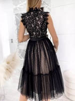 кружевное черное платье + plus size