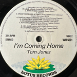 Tom Jones ‎– I'm Coming Home (Англия 1978г.)
