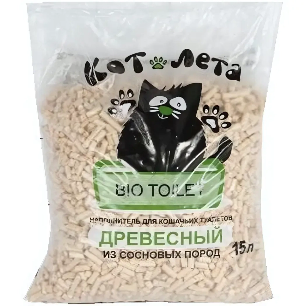 Наполнитель для кошачьего туалета «КотЛета» древесный 15л
