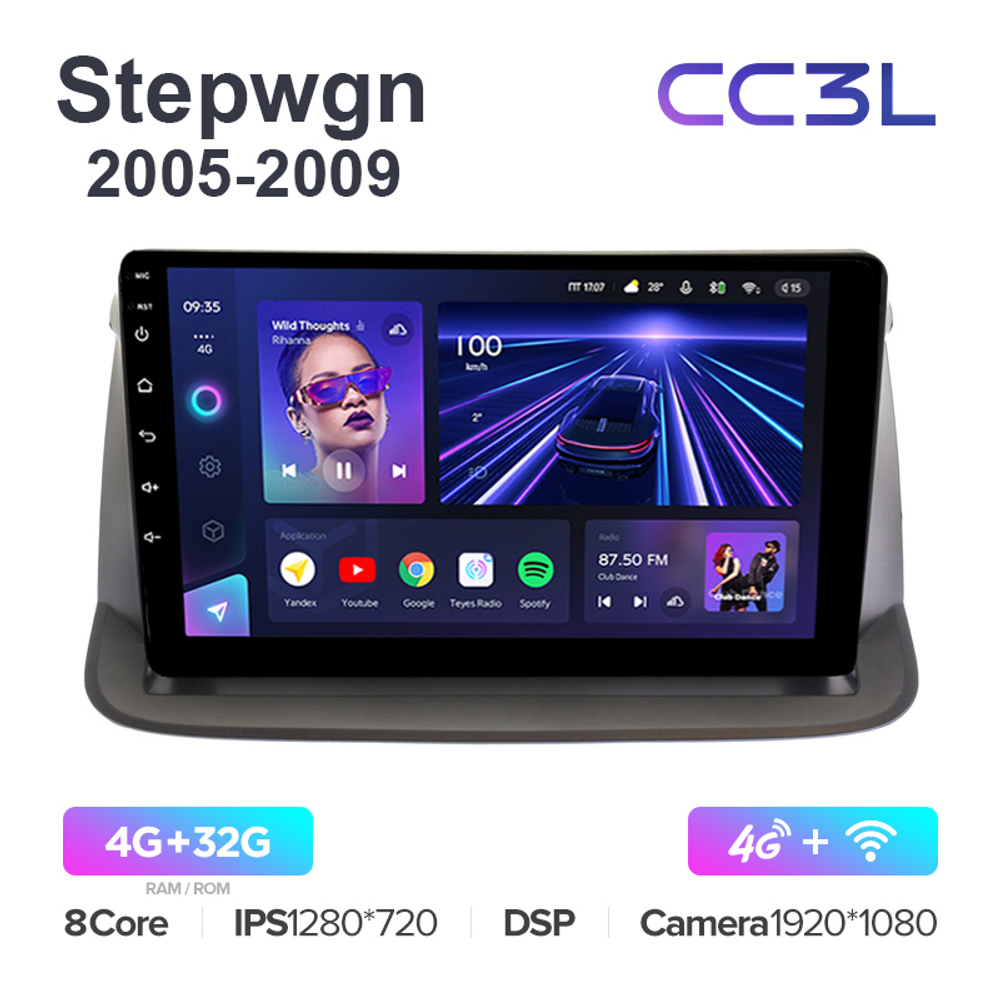 Teyes CC3L 9"для Honda Stepwgn 2005-2009