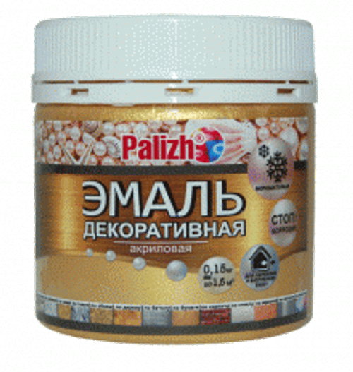 Эмаль декоративная акрил. №95 "ПалИж" 0,15кг  золото