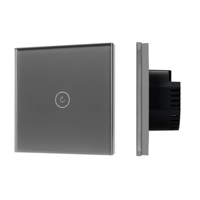 Выключатель сенсорный SWT-OMALI-S01-ZB-GR (250V, 10A, Zigbee) (Arlight, Стекло)