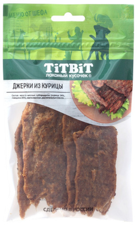 TITBIT для собак джерки мясные из курицы - 70 гр