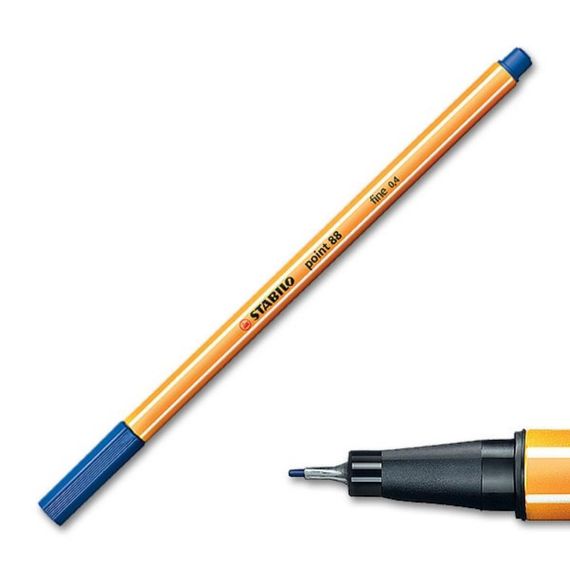 Qələm \ Ручка капиллярная STABILO point 88 blue 88/41