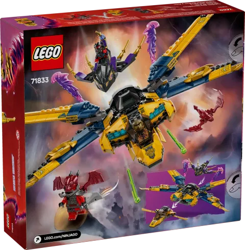 Конструктор LEGO Ninjago 71833 Суперштормовой самолет Раса и Арина