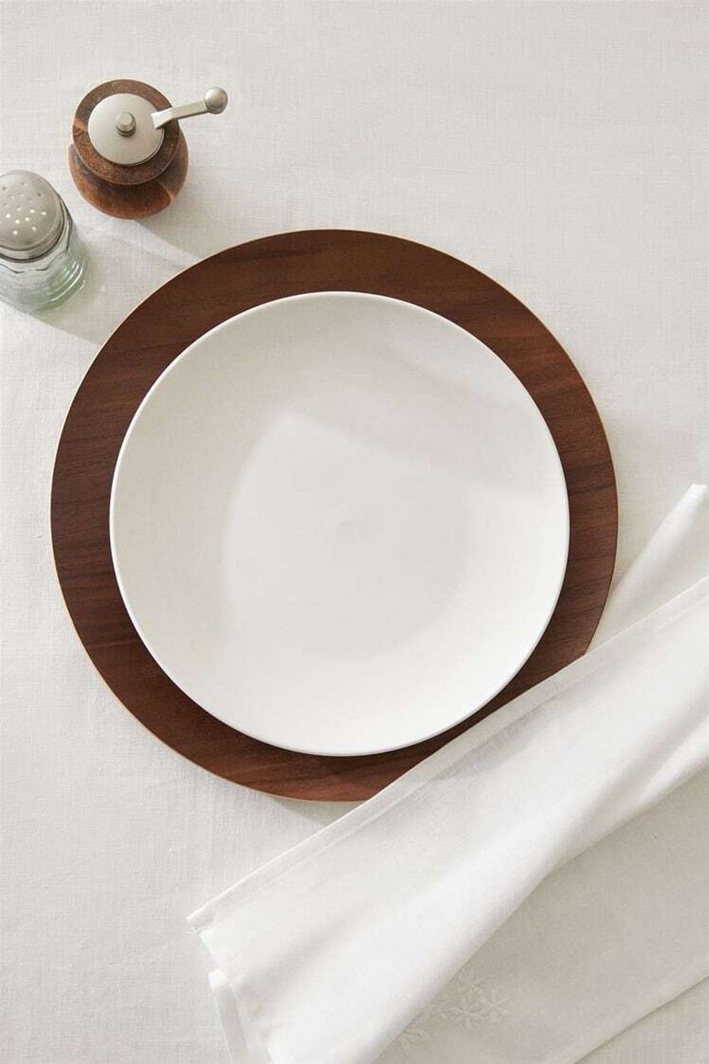 ZARA HOME ТАРЕЛКА ДЛЯ УЖИНА ИЗ КЕРАМОГРАНИТА, БЕЛЫЙ