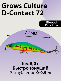 Воблер минноу D Contact 72 9.5 г цвет #05