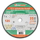 Круг шлифовальный, 125 х 16 х 12,7 мм, 64С, F60, K "Луга" — фото 1