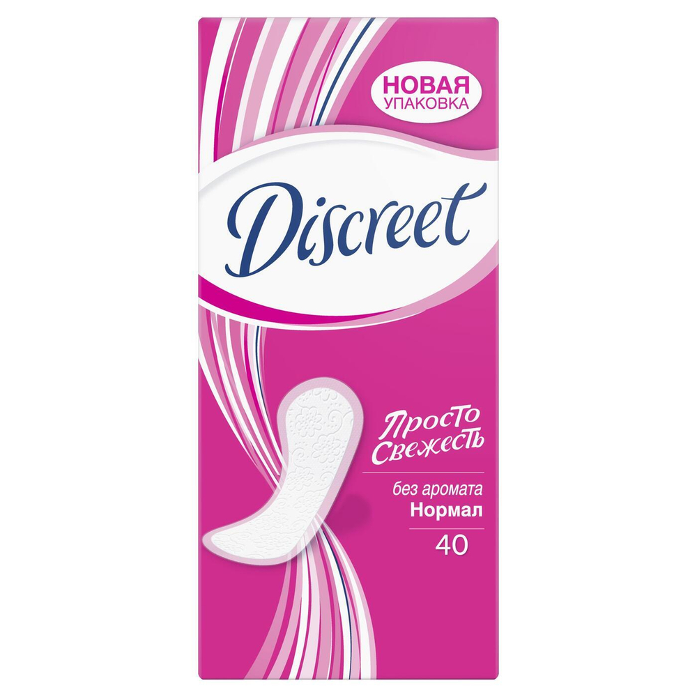 DISCREET Женские гигиенические прокладки на каждый день Normal Single 40шт