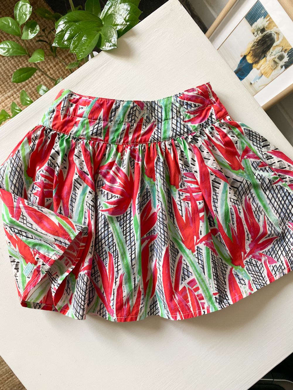 Хлопковая юбка Kenzo с утяжкой, 104