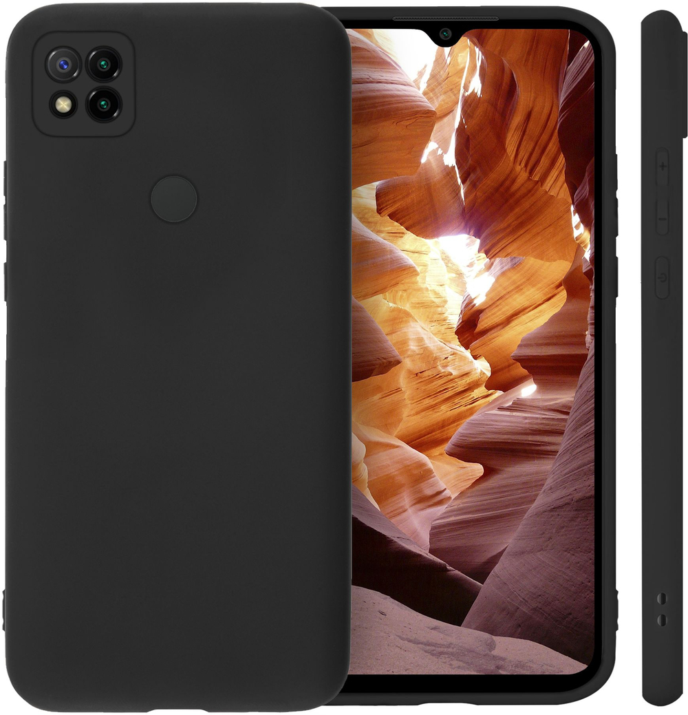 Мягкий Soft Touch чехол из силикона для XIAOMI REDMI 9C с бархатной подкладкой