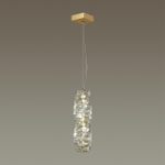 4999/10L HALL ODL23 623 золотой/прозрачный/металл/хрусталь Подвес LED 10W 4000K STRAZA