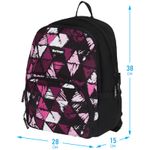 Рюкзак Berlingo Light Black triangles 39.5*28*16см, 400 гр., 2отд. 3карм, уплотненная спинка