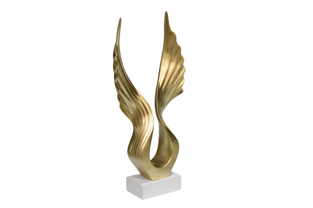 Статуэтка "Абстракция" золотая 21x7,5xh 43,5см Garda Decor