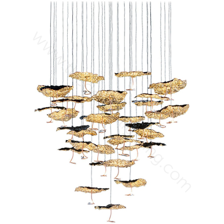 Pendant design lamp  Gold Moon (45) by Catellani & Smith