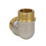 Угольник латунь никель Ду 15 (1/2") НР/НР 9003 ГОСТ 32585-2013 Aquasfera 9003-01