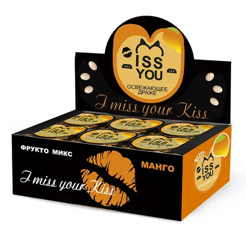 Набор освежающие конфеты "MISS YOU", со вкусом манго, 24шт