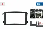 Комплект рамки с разъёмами 7" Mercedes-Benz, G-класс 2000-2006, С W203 2000-2004, Vito/Viano, овальная без кнопок