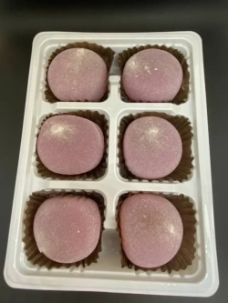 Пирожное Моти (Mochi) с начинкой из Таро ( сладкая картошка)