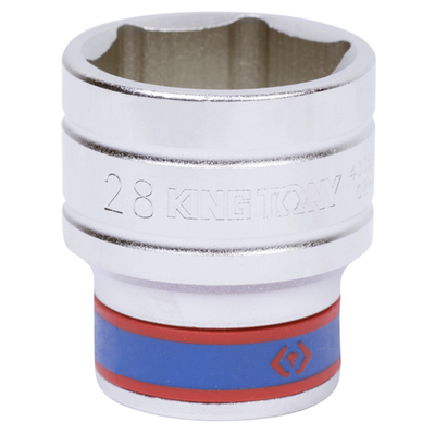 KING TONY (433528M) Головка торцевая стандартная шестигранная 1/2", 28 мм