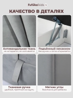 Кровать детская 160x80 с подъемным механизмом Хендерсон ткань Микровелюр