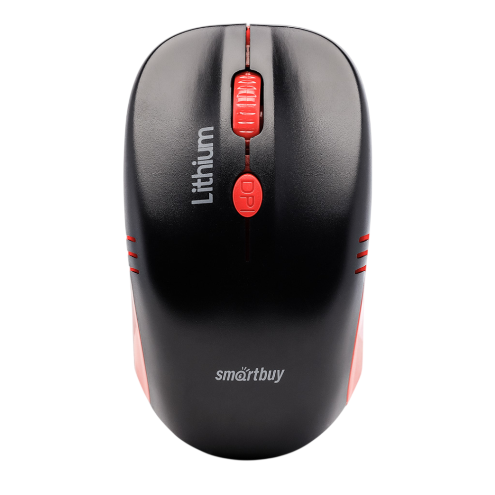 Мышь беспроводная с зарядкой от USB Smartbuy ONE 344CAG (SBM-344CAG-KR) черно-красная