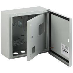 Корпус металлический навесной ЭРА SIMPLE ЩУ-1-1-1 2-х дверный (300х310х155) IP54 У2 серый | Электротовары