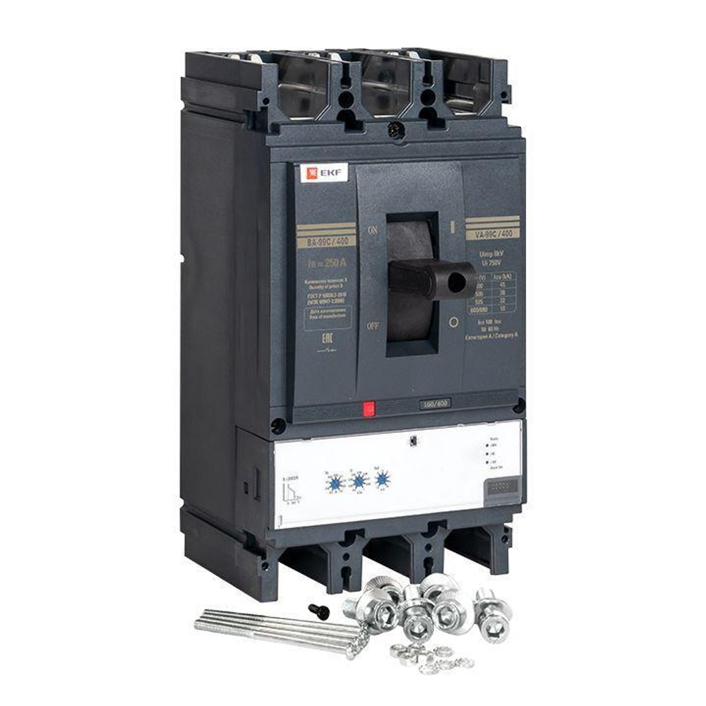 Выключатель автоматический 3п 400/250А 45кА ВА-99C Compact NS PROxima EKF mccb99C-400-250