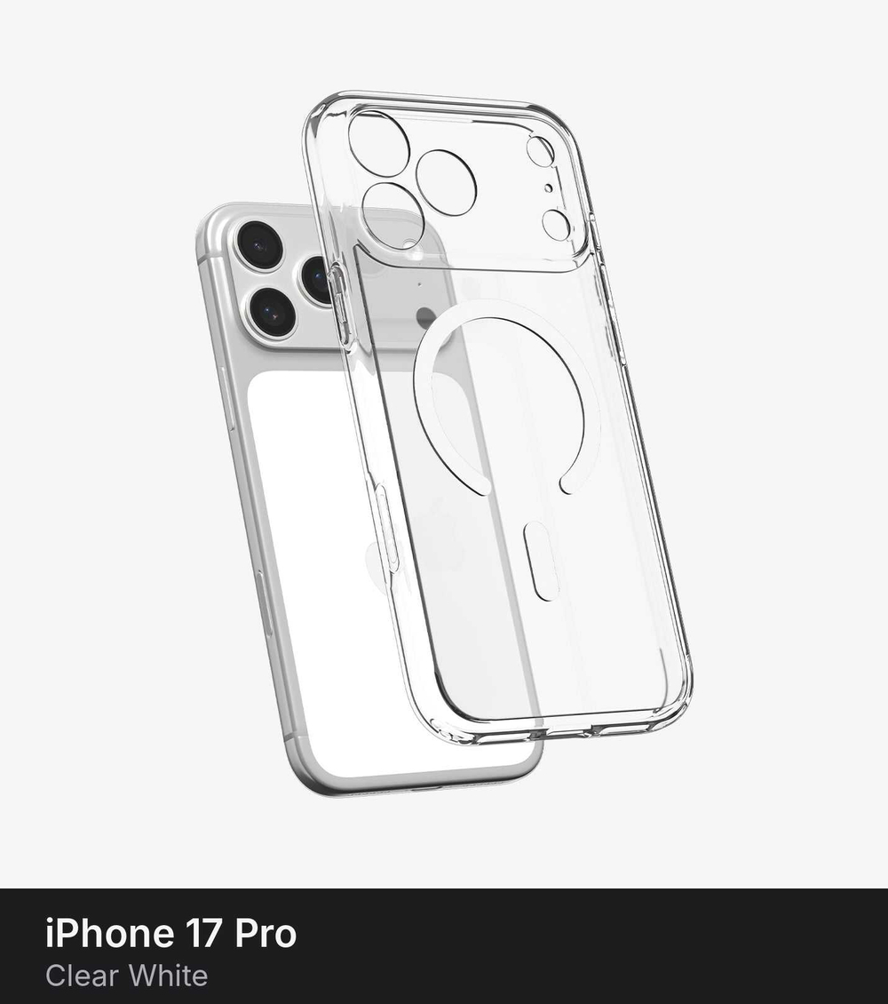 Чехол Spigen Ultra Hybrid MagSafe для iPhone 17 Pro Clear White