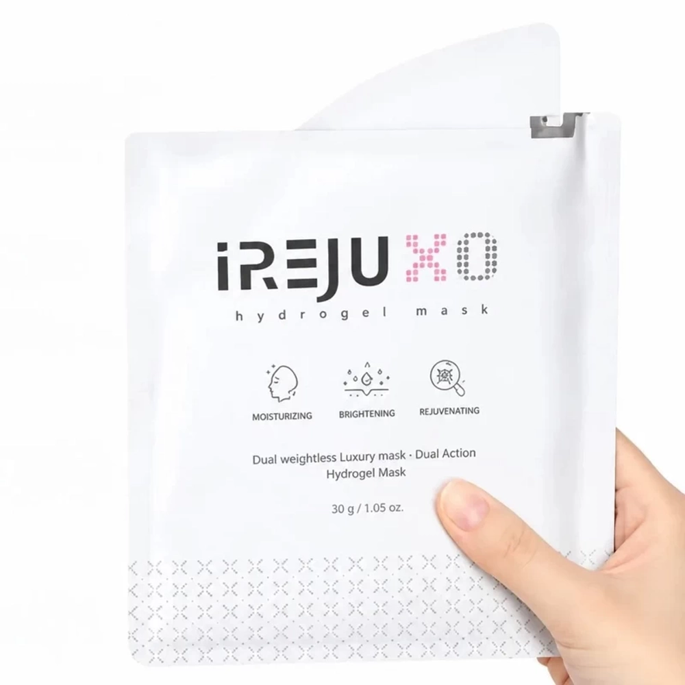 iREJU ХО Hydrogel Mask Dual Vegetable Exosome + Dual PDRN | Ревитализирующая гидрогелевая маска с экзосомами и ПДРН
