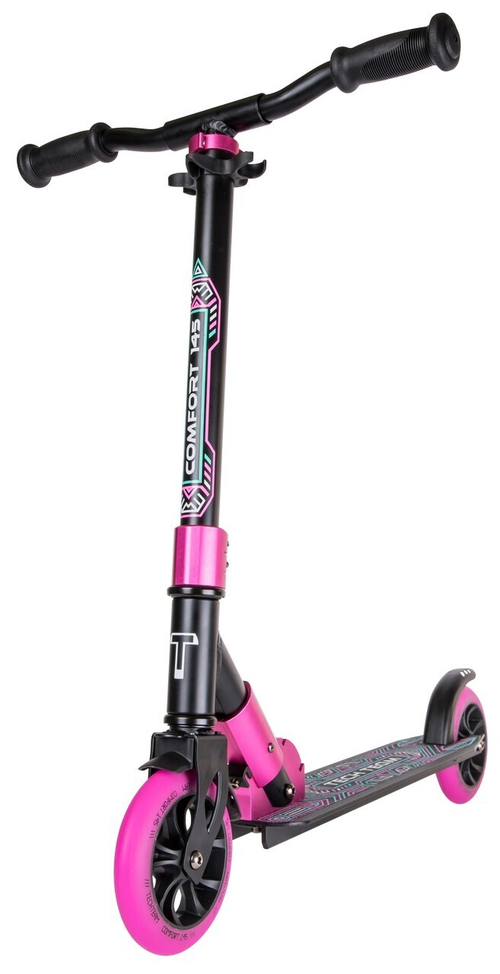 Самокат Tech Team Comfort 145R black/pink 1/4 черный/розовый