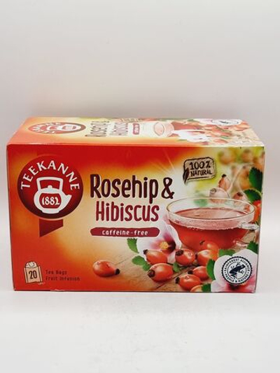 Teekanne Чай фруктовый Rosehip & Hibiscus с шиповником и гибискусом, 20 пакетиков, 60 г (из Финляндии)